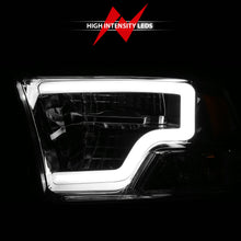 Load image into Gallery viewer, 2009-2020-Dodge-Ram-1500-Full-Led-Square-Projector-Headlights-W-Chrome-Housing-Chrome-Amber
