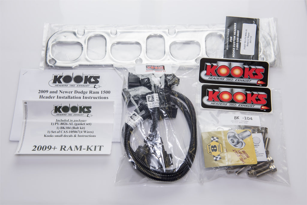 Kooks Custom Headers 35102601 2in. Stainless Headers. 2009-2018 Dodge/Ram 1500 5.7L. for Select Dodge Ram 1500, Ram 1500, Ram Classic
