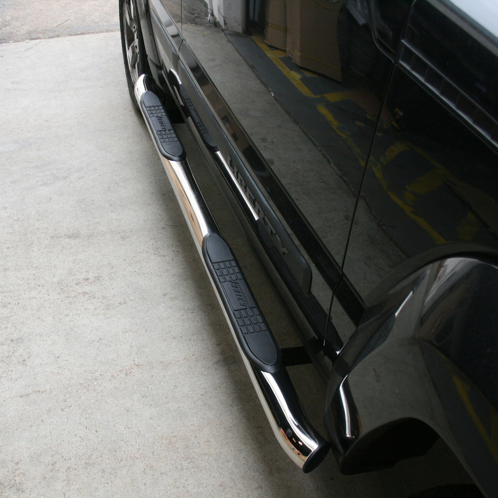 ARIES 201005-2 3" Round Polished Stainless Side Bars, Select Jeep Liberty for Select Jeep Liberty