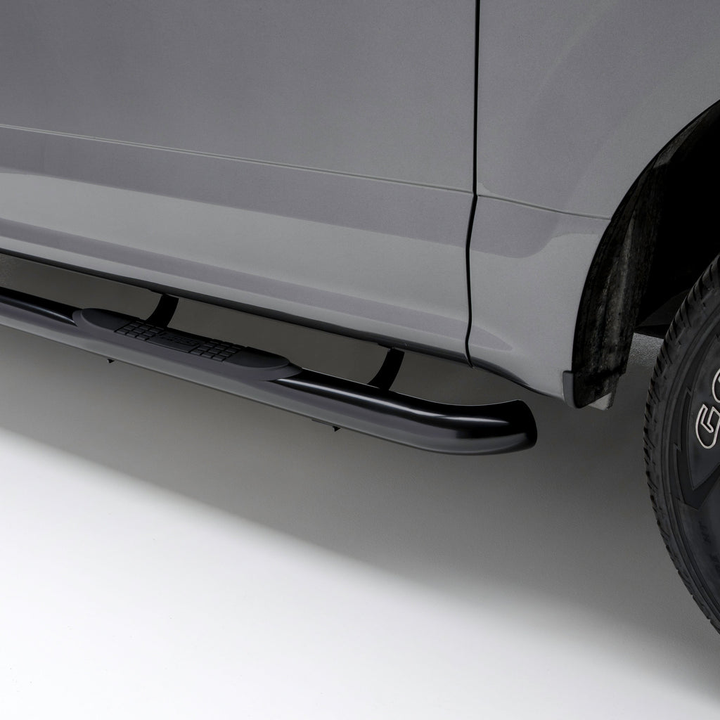 ARIES 201005 3" Round Black Steel Side Bars, Select Jeep Liberty for Select Jeep Liberty