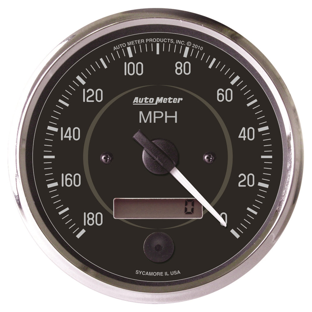 AutoMeter 201013 GAUGE, SPEEDOMETER, 4", 180MPH, ELEC. PROGRAM. (REVERSE ROTATION), COBRA