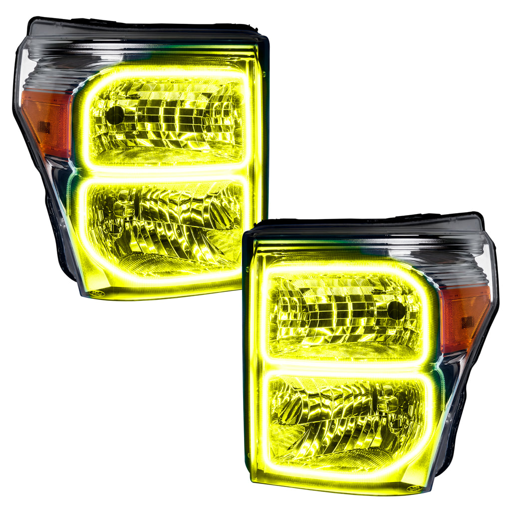 2011-2016-Ford-F-250350-Superduty-Led-Halo-Headlights---(Chrome-Housing)