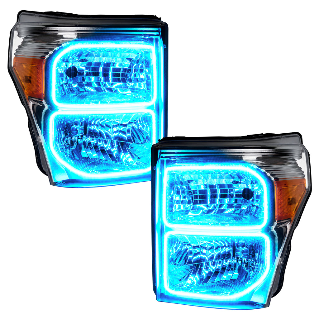 2011-2016-Ford-F-250350-Superduty-Led-Halo-Headlights---(Chrome-Housing)