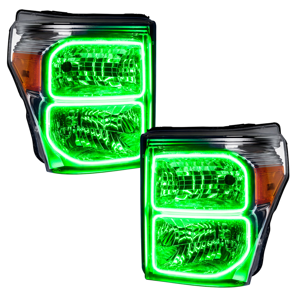 2011-2016-Ford-F-250350-Superduty-Led-Halo-Headlights---(Chrome-Housing)