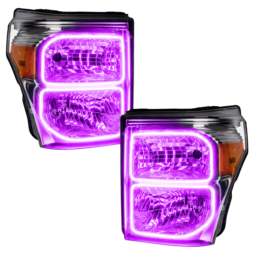 2011-2016-Ford-F-250350-Superduty-Led-Halo-Headlights---(Chrome-Housing)