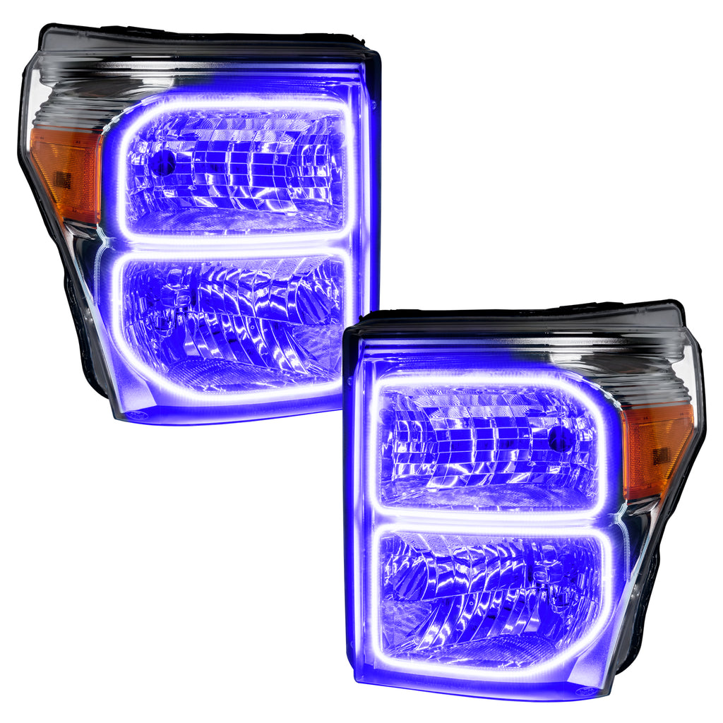 2011-2016-Ford-F-250350-Superduty-Led-Halo-Headlights---(Chrome-Housing)