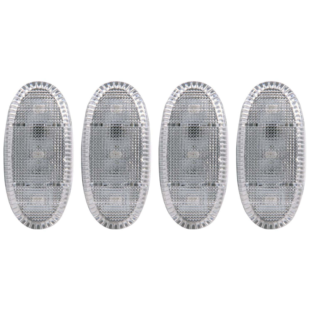 2011-2016-Ford-F-350-Led-Fender-Light-Kit-Clear-2Pc-Amber--2Pc-Red
