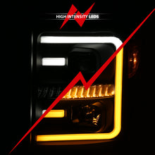 Load image into Gallery viewer, 2011-2016-Ford-F250-Projector-Headlights-W-Plank-Style-Switchback-Black-W-Amber
