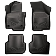 Load image into Gallery viewer, 2011-Volkswagen-Jetta-(Sedan)-Weatherbeater-Combo-Black-Floor-Liners