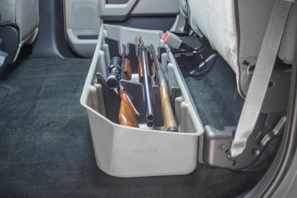 DU-HA 20112 DÜHA 20112 Underseat Storage / Gun Case - Tan for Select Ford F-150, Ford F-250 Super Duty, Ford F-350 Super Duty, Ford F-450 Super Duty, Ford F-550 Super Duty