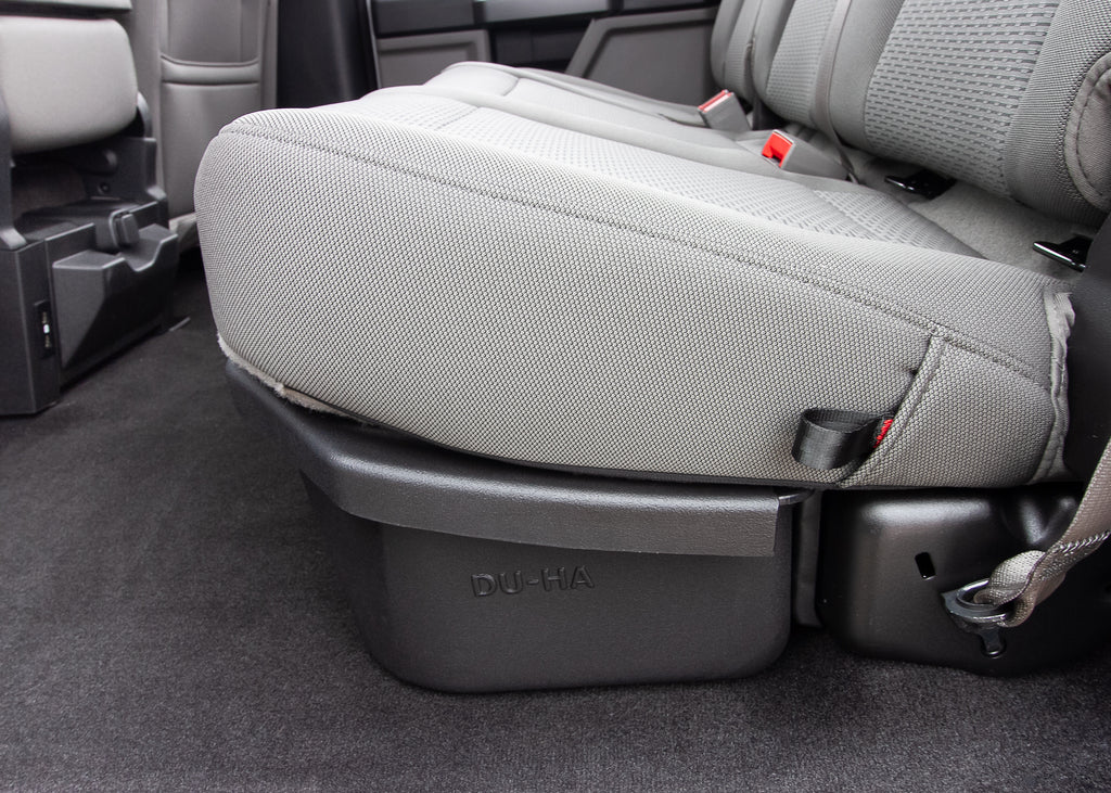 DU-HA 20116 DÜHA 20116 Lockbox Underseat Storage / Gun Case - Black for Select Ford F-150, Ford F-250 Super Duty, Ford F-350 Super Duty, Ford F-450 Super Duty, Ford F-550 Super Duty