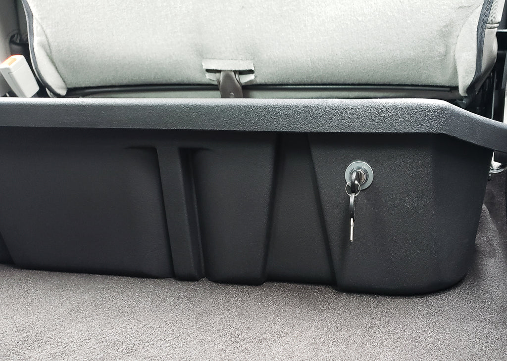 DU-HA 20116 DÜHA 20116 Lockbox Underseat Storage / Gun Case - Black for Select Ford F-150, Ford F-250 Super Duty, Ford F-350 Super Duty, Ford F-450 Super Duty, Ford F-550 Super Duty