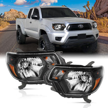 Load image into Gallery viewer, 2012-2015-Toyota-Tacoma-Crystal-Headlights-Black