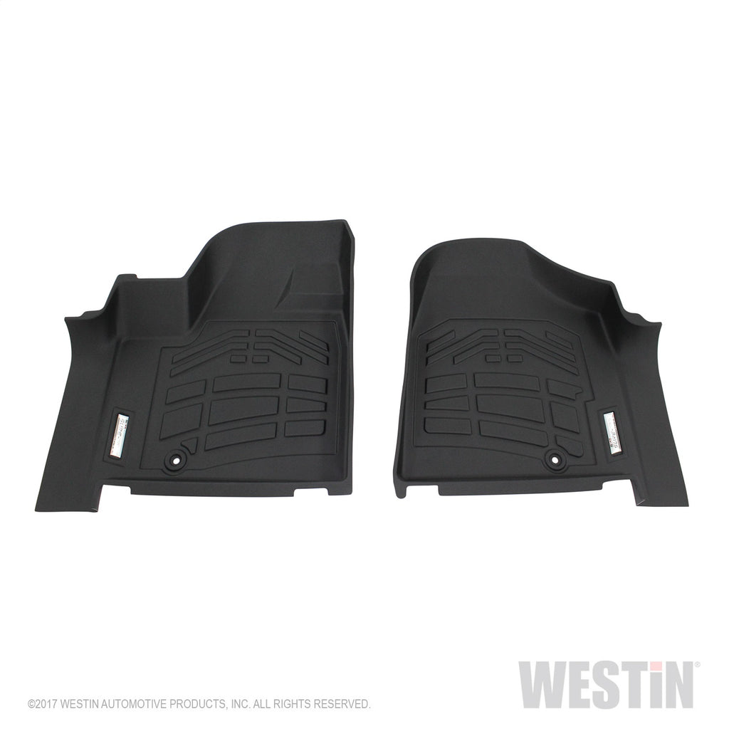 2012-2017-DodgeChryslerVolkswagen-Grand-Caravan-Wade-Sure-Fit-Floor-Liners-Front---Black