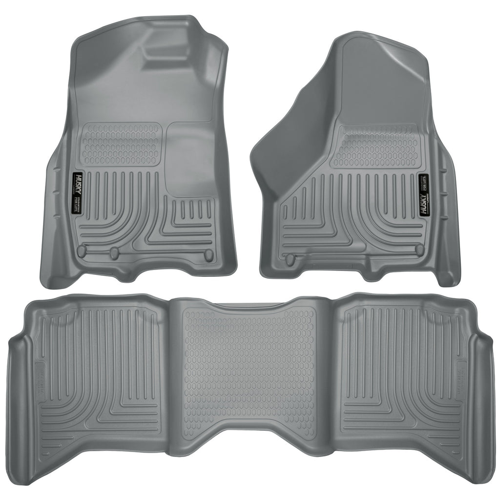 2012-Dodge-Ram-150025003500-Crew-Cab-Weatherbeater-Combo-Gray-Floor-Liners
