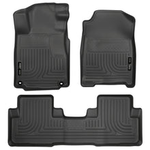 Load image into Gallery viewer, 2012-Honda-Cr-V-Weatherbeater-Combo-Black-Floor-Liners