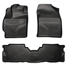 Load image into Gallery viewer, 2012-Toyota-Prius-V-Weatherbeater-Combo-Black-Floor-Liners