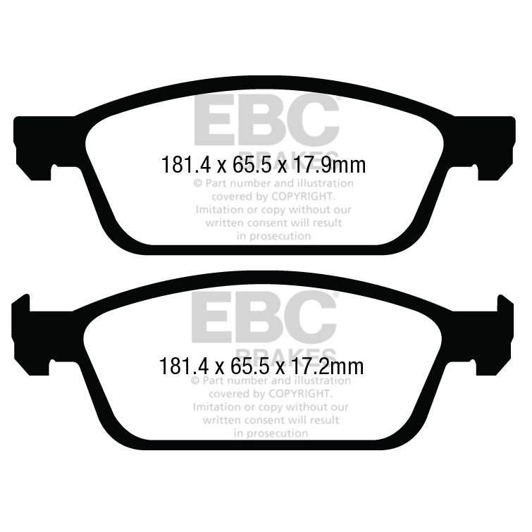 2013-Ford-Escape-1.6L2.0L-(Incl-4Wd)-Greenstuff-Front-Brake-Pads