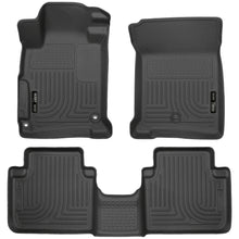 Load image into Gallery viewer, 2013-Honda-Accord-Weatherbeater-Black-Front--2Nd-Seat-Floor-Liners-(4-Door-Sedan-Only)