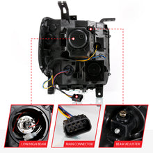 Load image into Gallery viewer, 2014-2015-Gmc-Sierra-1500-Projector-Headlight-Plank-Style-Chrome-W-Switchback-(Halogen-Type)