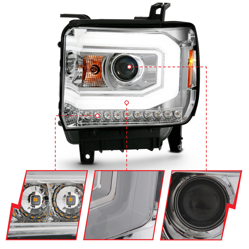 2014-2015-Gmc-Sierra-1500-Projector-Headlight-Plank-Style-Chrome-W-Switchback-(Halogen-Type)