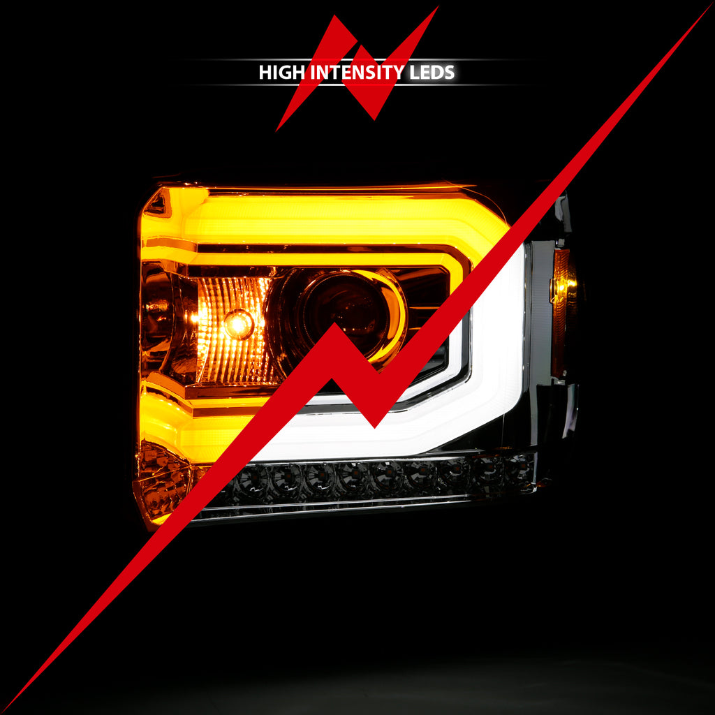 2014-2015-Gmc-Sierra-1500-Projector-Headlight-Plank-Style-Chrome-W-Switchback-(Halogen-Type)