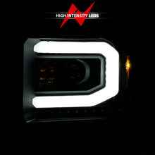 Load image into Gallery viewer, 2014-2015-Gmc-Sierra-1500-Projector-Headlights-W-Light-Bar-Black-Housing-(Halogen-Type)