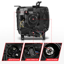 Load image into Gallery viewer, 2014-2015-Gmc-Sierra-1500-Projector-Headlights-W-Light-Bar-Chrome-Housing-(Halogen-Type)