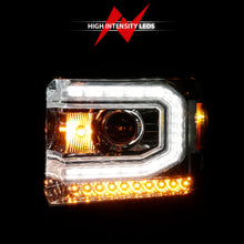 Load image into Gallery viewer, 2014-2015-Gmc-Sierra-1500-Projector-Headlights-W-Light-Bar-Chrome-Housing-(Halogen-Type)