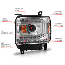 Load image into Gallery viewer, 2014-2015-Gmc-Sierra-1500-Projector-Headlights-W-Light-Bar-Chrome-Housing-(Halogen-Type)