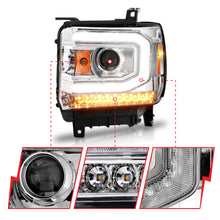 Load image into Gallery viewer, 2014-2015-Gmc-Sierra-1500-Projector-Headlights-W-Light-Bar-Chrome-Housing-(Halogen-Type)