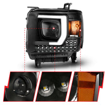 Load image into Gallery viewer, 2014-2015-Gmc-Sierra-1500Hd-Projector-Plank-Style-Headlight-Black-W-Drl