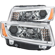 Load image into Gallery viewer, 2014-2015-Jeep-Grand-Cherokee-Projector-Headlights-W-Plank-Style-Design-Chrome