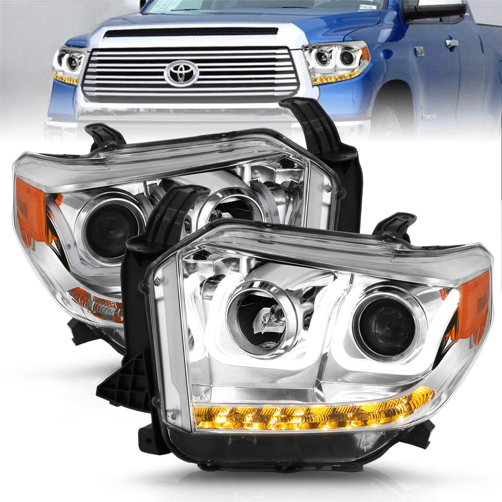 2014-2015-Toyota-Tundra-Projector-Headlights-W-U-Bar-Chrome-W-Drl