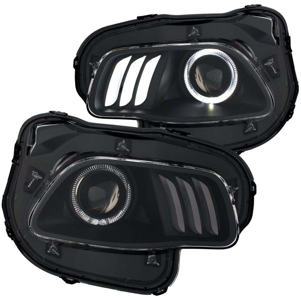 2014-2016-Jeep-Cherokee-Projector-Headlights-Black-Clear-W-White-And-Red