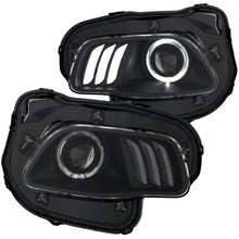 Load image into Gallery viewer, 2014-2016-Jeep-Cherokee-Projector-Headlights-Black-Clear-W-White-And-Red