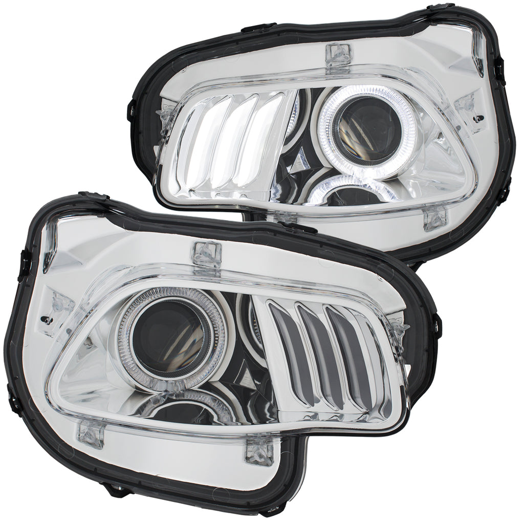 2014-2016-Jeep-Cherokee-Projector-Headlights-Chrome-Clear-W-White-And-Red