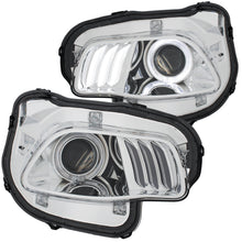 Load image into Gallery viewer, 2014-2016-Jeep-Cherokee-Projector-Headlights-Chrome-Clear-W-White-And-Red