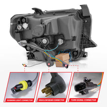 Load image into Gallery viewer, 2014-2017-Toyota-Tundra-Led-Crystal-Headlights-W-Switchback-Black-Housing-W-Drl