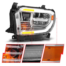 Load image into Gallery viewer, 2014-2017-Toyota-Tundra-Led-Crystal-Headlights-W-Switchback-Chrome-Housing-W-Drl