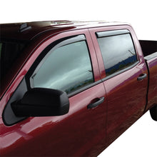 Load image into Gallery viewer, 2014-2018-Chevy-Silverado-1500-Crew-Cab-Wade-In-Channel-Wind-Deflector-4Pc---Smoke