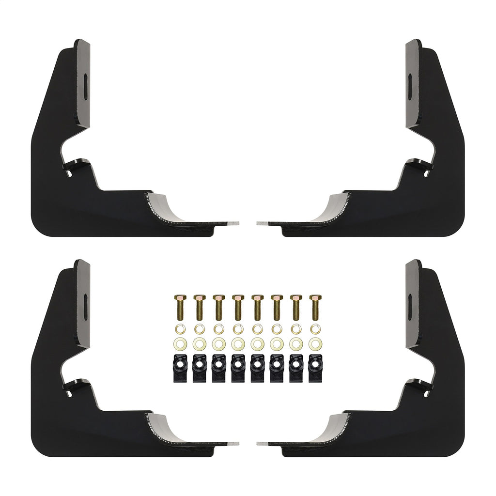 2014-2018-Chevy-Silverado-1500-Reg-Cab-Premier-Oval-Nerf-Step-Bar-Mount-Kit---Black