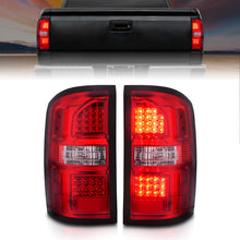 Load image into Gallery viewer, 2014-2018-Gmc-Sierra-Led-Tail-Lights-Black-Housing-RedClear-Lens