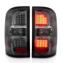 Load image into Gallery viewer, 2014-2018-Gmc-Sierra-Led-Tail-Lights-Black-Housing-Smoke-Lens
