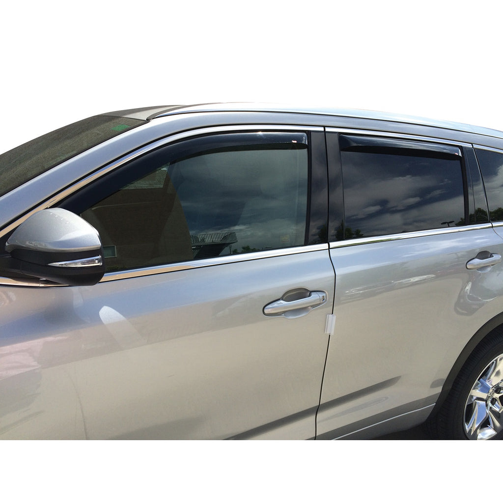 2014-2018-Toyota-Highlander-Wade-In-Channel-Wind-Deflector-4Pc---Smoke