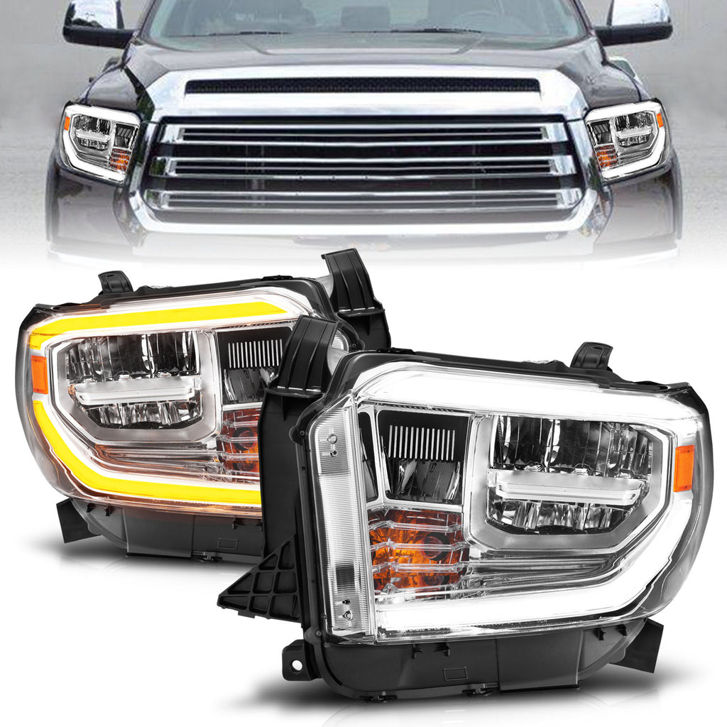 2014-2021-Toyota-Tundra-Led-Crystal-Headlights-W-Switchback-Chrome-Housing-W-Drl