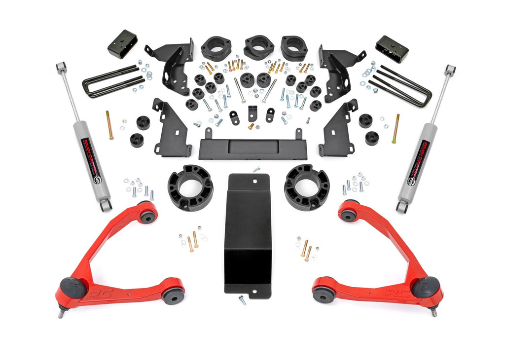 Rough Country 294.20RED Suspension Lift Kit w/Shocks for Select Chevrolet Silverado 1500, GMC Sierra