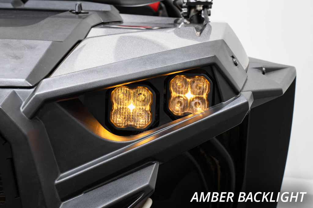 Diode Dynamics DD7842P Full LED SS3 pod headlight mounting kit for 2014-2023 Polaris RZR XP. for Select Polaris RZR XP 1000, Polaris RZR XP EPS, Polaris RZR XP EPS DYNAMIX Edition, Polaris RZR XP EPS Desert Edition, Polaris RZR XP EPS Fox Edition,