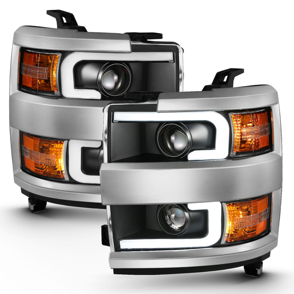 2015-2016-Chevrolet-Silverado-Projector-Headlights-W-Plank-Style-Design-Black-W-Amber
