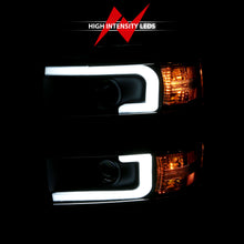 Load image into Gallery viewer, 2015-2016-Chevrolet-Silverado-Projector-Headlights-W-Plank-Style-Design-Black-W-Amber